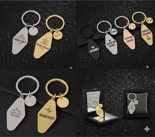 Disc keyrings couple - disc,
