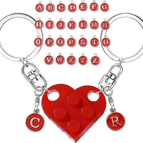 Portachiavi coppia cuore - portachiavi,