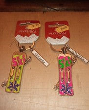 COPPIA DI SCI PORTACHIAVI 3D